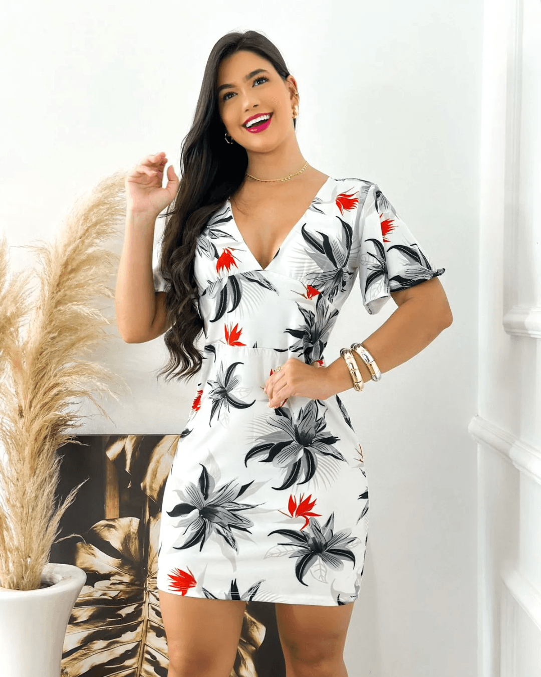 Vestido Midi Longo Branco