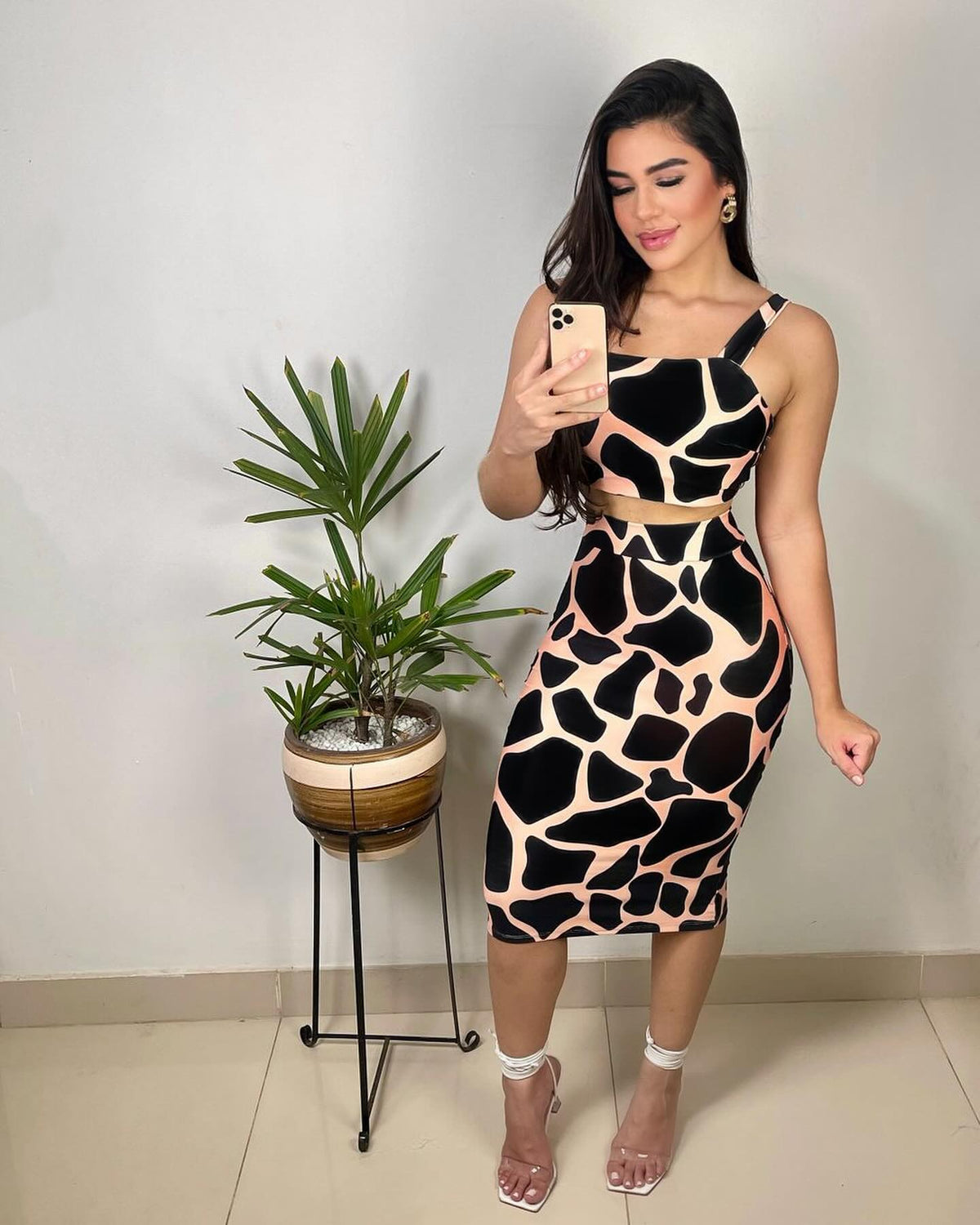 Conjunto Top e Saia Longa