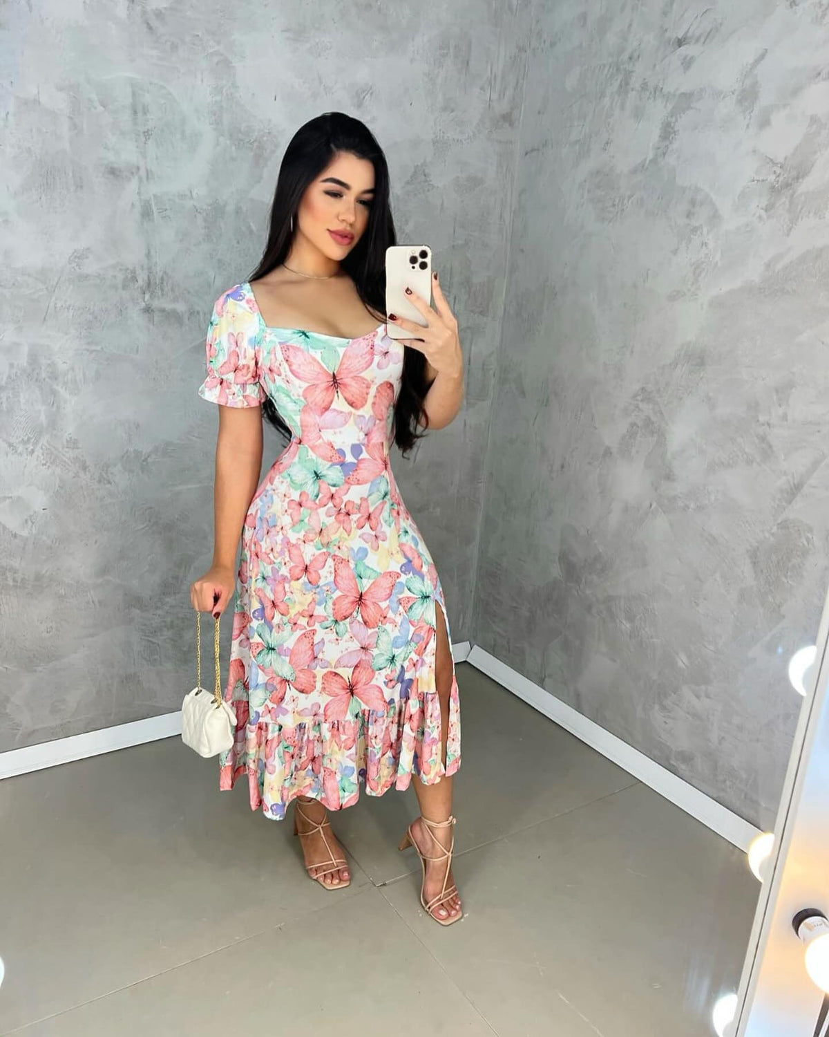 Vestido Longo Florido