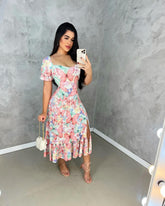 Vestido Longo Florido