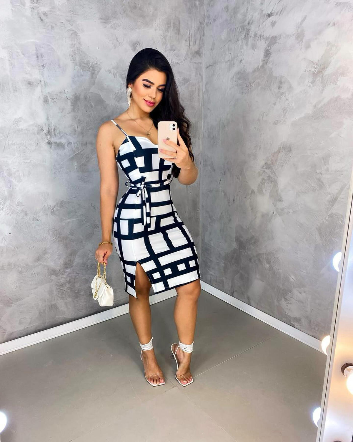 Vestido Xadrez Feminino