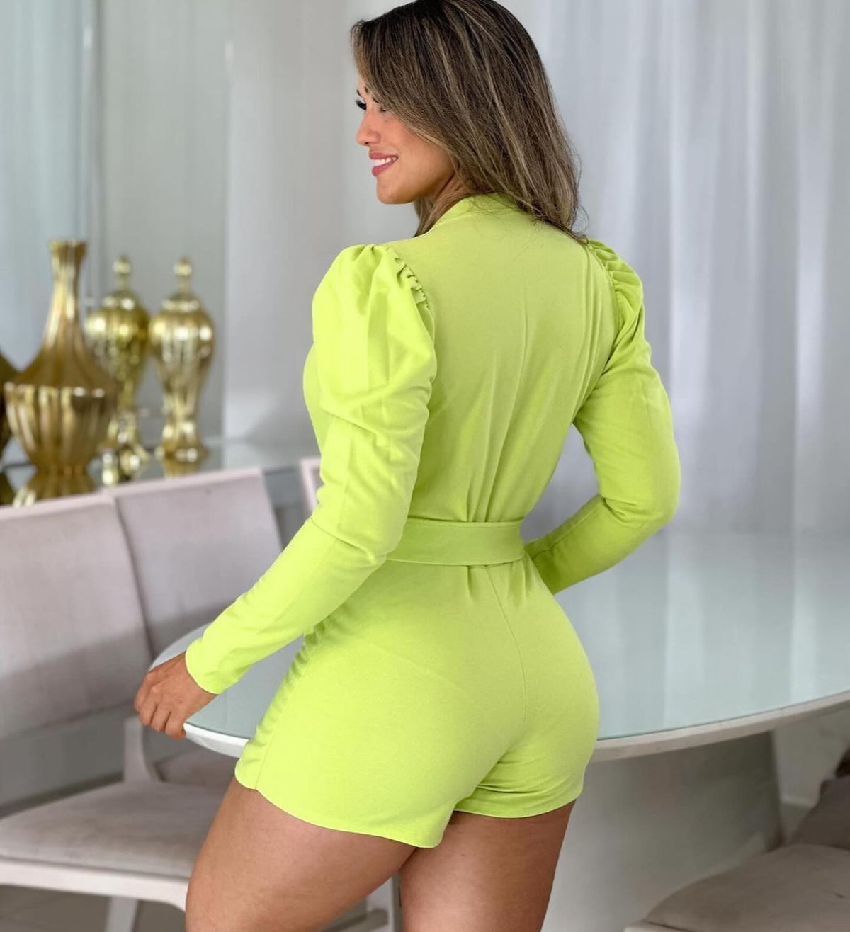 Vestido Manga Longa