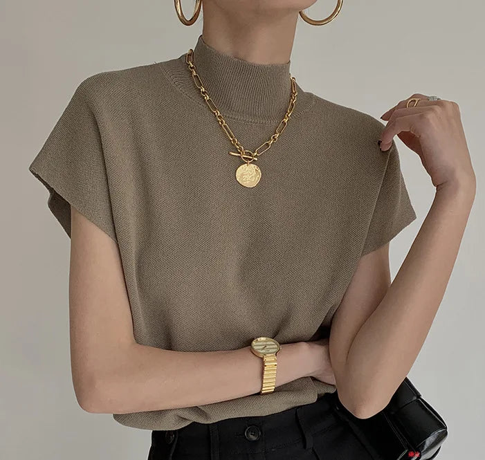 Blusa Manga Curta Feminina